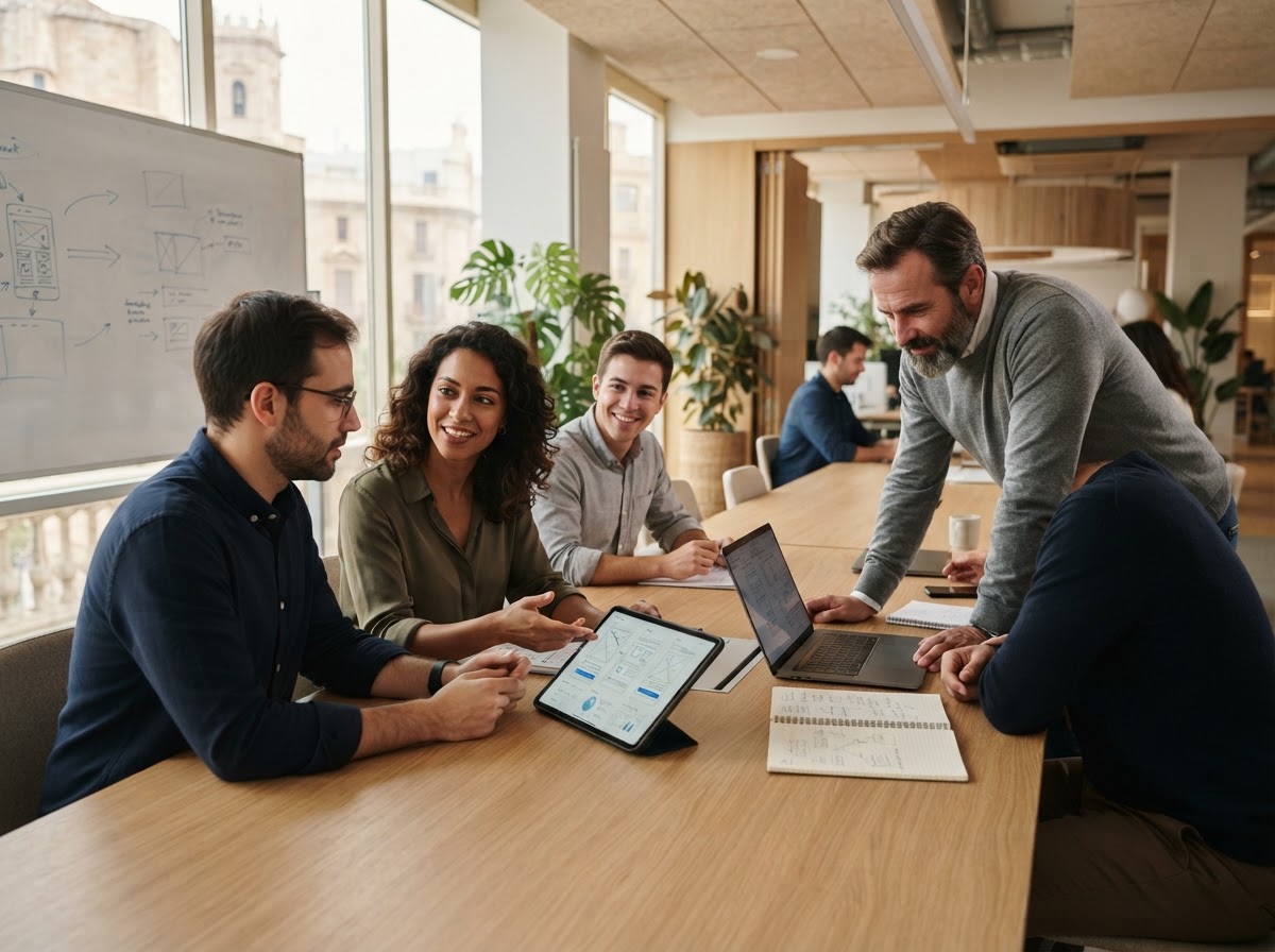 Turbo App Hiberix: equipo analizando modelos predictivos financieros